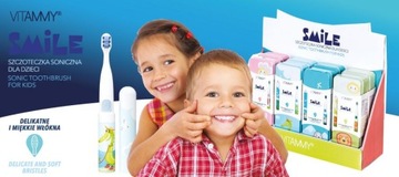 ЗВУКОВАЯ ЗУБНАЯ ЩЕТКА ДЛЯ ДЕТЕЙ 3+ Vitammy SMILE