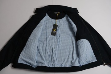 LYLE&SCOTT__GINGHAM HARRINGTON__НОВАЯ МУЖСКАЯ КУРТКА ТЕМНО-СИНЯЯ__S