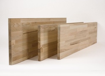 Blat drewniany solidny płyta klejona jesion mikrowczep 2,6x40,4x140 cm