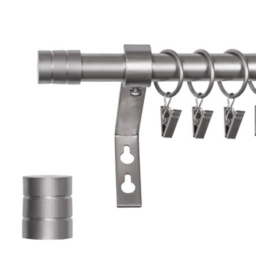 KARNISZ METALOWY FI 19 POJEDYNCZY 140 CM METAL