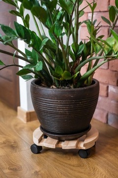 ПЛАТФОРМА ДЕРЕВЯННАЯ ПОДСТАВКА ДЛЯ ЦВЕТКА, ЦВЕТОЧНЫЙ ГОРШОК НА КОЛЕСАХ, СЪЕМНАЯ