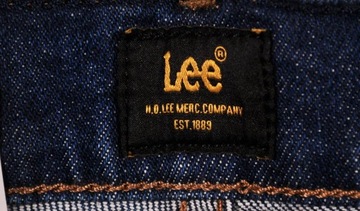 LEE spodnie HIGH blue NEW STRAIGHT _ W28 L33