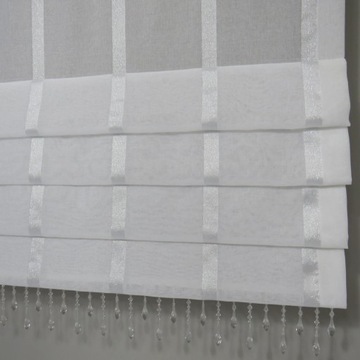 FIRANA PANEL ROLETKA GLAMOUR Z KORALIKAMI szer. 110 cm do 135 cm