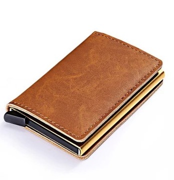 Minimalist Anti Rfid Blocking Wallet Men's Money Clip Slim Mini Wallet