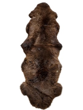 Chodnik Dywanik z 2 Skór Owczych Naturalnych