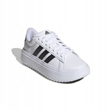 Adidas Buty Sportowe Na Platformie Grand Court Białe IE1092 # 38 2/3