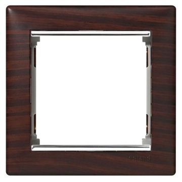 VALENA Ramka pojedyncza wenge/srebro 770371