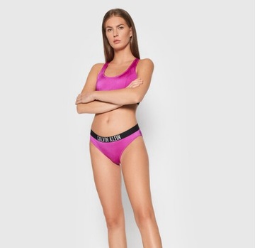 CALVIN KLEIN DÓŁ OD BIKINI RÓŻOWY LOGO 38 M ZFJ