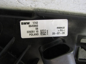 BMW F40 F39 F48 MINI F55 F56 VENTILÁTOR CHLADIČŮ 8645860
