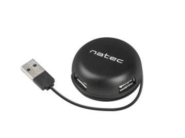 Концентратор NATEC Bumblebee NHU-1330 (4x USB 2.0; цветная часть)
