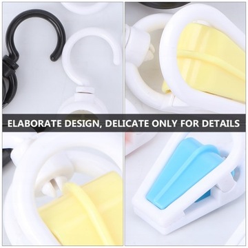 Пластиковые прищепки, поворотные крючки