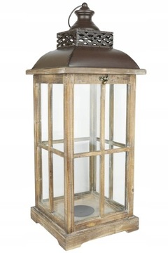 Большой деревянный фонарь 65 см XXL Candlestick Lantern