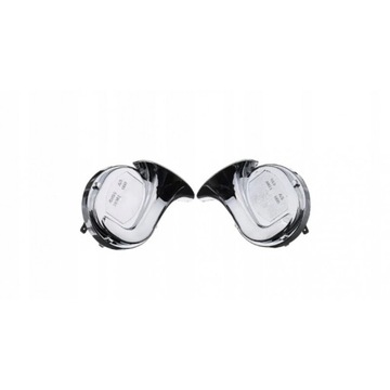 Звуковой сигнал, двухтональный, 2 шт, хром, автомобиль, мотоцикл, скутер, 12В