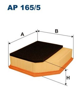 FILTR VZDUCHU AP 165/5 FILTRON VOLVO S60 V70