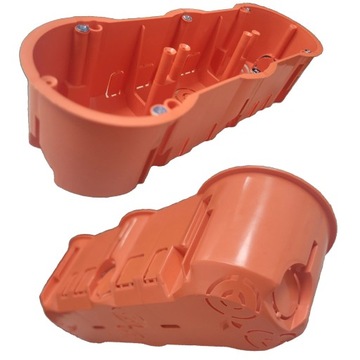 Электрическая коробка, встраиваемая, Triple Deep Orange, 60 мм, PK60, 1 шт.