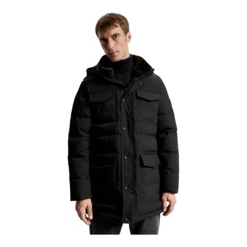 TOMMY HILFIGER KURTKA MĘSKA ZIMOWA ROCKIE UTILITY PARKA CZARNA r.XL