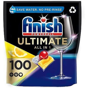 FINISH Kapsułki do zmywarki ULTIMATE ALL IN 1 LEMON 100 szt
