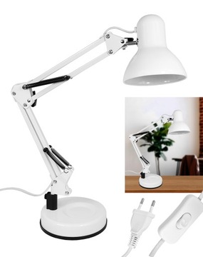 НАСТОЛЬНАЯ ЛАМПА ДЛЯ РИСОВАНИЯ E27 БЕЛАЯ