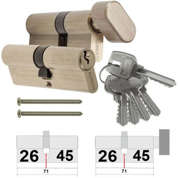 WKŁADKI ALUBRASS 26/45 + G45/26 SYSTEM 5KL MOSIĄDZ