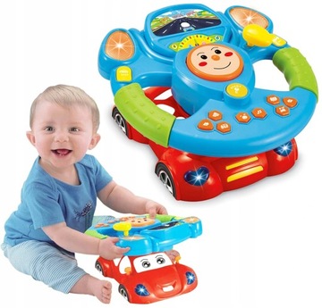 ИНТЕРАКТИВНАЯ МУЗЫКАЛЬНАЯ АВТОМОБИЛЬНАЯ РУЛЬ СВЕТОДИОДНАЯ ИНТЕРАКТИВНАЯ ИГРУШКА