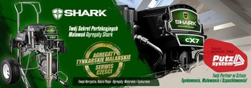 Agregat malarsko szpachlarski SHARK CX7 + Pistolet + Wąż + Dysza 6.0 l/min
