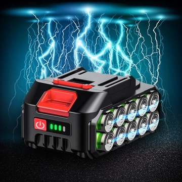 Piła szablasta elektryczna akumulatorowa do drewna metalu 21V 650W + 8 NOŻY