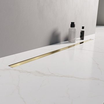 ODPŁYW LINIOWY ZŁOTY 100 CM SLIM GOLD NEW TRENDY