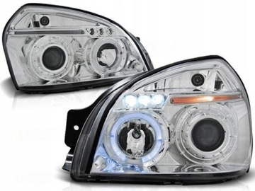 LAMPY REFLEKTORY HYUNDAI TUCSON 04-10 RINGI CHROME