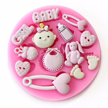 3D FORMA SILIKONOWA FOREMKA BABY SHOWER MASY MYDŁA