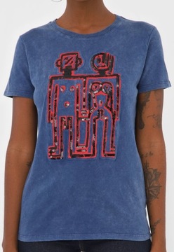 DESIGUAL TS INDIGOROBOT t-shirt robot S PH206 20