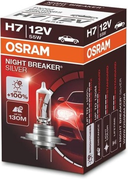 OSRAM NIGHT BREAKER SILVER +100% H7 12V 55W