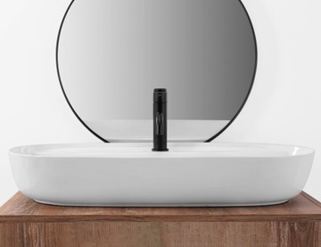 Керамическая раковина Aura 80 см Rea Countertop