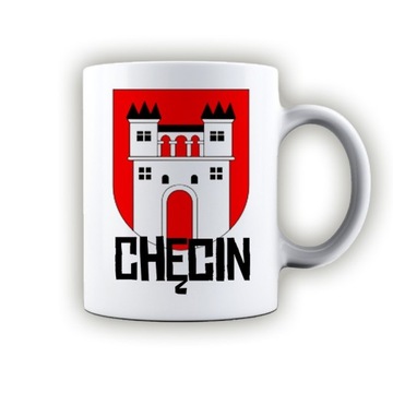 kubek ceramiczny herb Chęcin