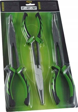 Pliers Long Set 3 PCS Прямоглый 45 '90'
