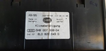 ПАНЕЛЬ ДИСПЛЕЯ КОНДИЦИОНЕРА CLIMATRONIC AUDI A3 A4 B5 A6 C4 8L0820043D