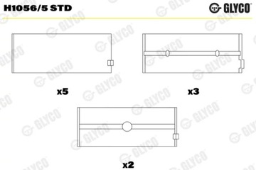 GLYCO H1056/5 STD SILENTBLOK LOŽISKO KLIKOVÉ HŘÍDELE OJNICE