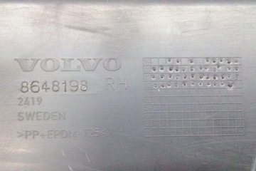 LEVÝ LIŠTA ZADNÍHO NÁRAZNÍKU VOLVO V70 II (SW) 8648198 2.4L GASOLINE 103KW