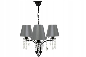 LAMPA WISZĄCA,SUFITOWA,ŻYRANDOL ABAŻUR KRYSZTAŁKI