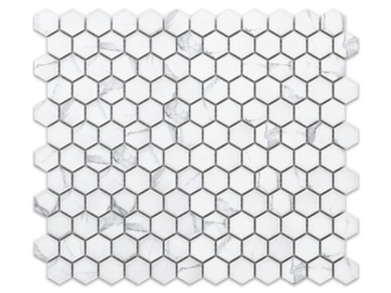 MOZAIKA MINI HEKSAGON CARRARA MAT CALACATA MARMUR