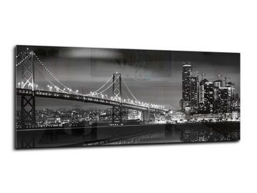 panel szklany do kuchni lacobel 125x50 most