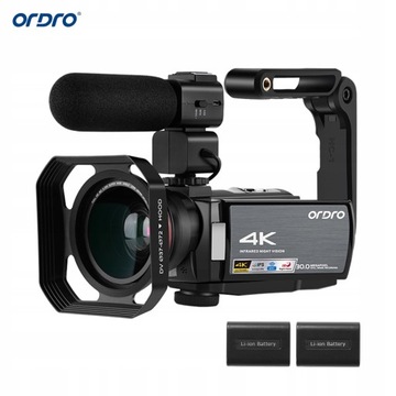 Цифровая видеокамера ORDRO HDR-AE8 4K WiFi 4K