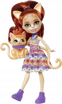 ENCHANTIMALS ZETAW LALKA TABBY +ZWIERZĄTKO CUDDLER