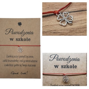 Bransoletka Kartka dla Córki Siostry Koleżanki