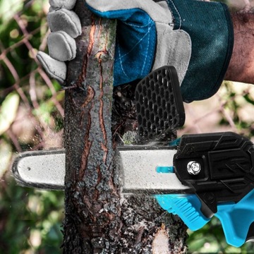 переносная ручная аккумуляторная бензопила для лесозаготовок, садовая +2 аккумулятора