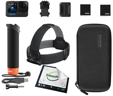 GoPro Hero 12 Czarna - Accessory Hard Bundle - NOWA - NA GWARANCJI 24MSC