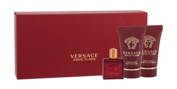 Versace Eros Flame EDP набор 5 мл + бальзам после бритья 25 мл + гель для МУЖЧИН