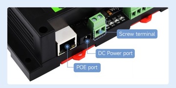 Реле 8 каналов Modbus RTU TCP Протокол, PoE