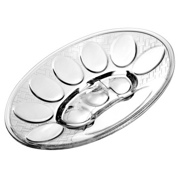 ТАРЕЛКА ЯИЧНАЯ ТАРЕЛКА СТЕКЛЯННАЯ БЛЮДА НА 10 ЯИЦ ПОДСТАВКА ПАСХАЛЬНАЯ 22см