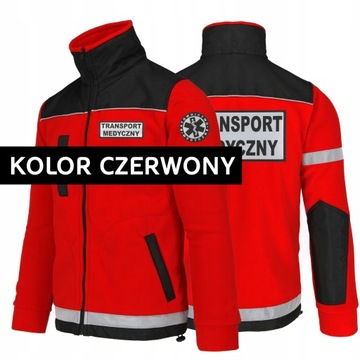 Komfortowy polar ODBLASK RATOWNICTWO MEDYCZNE L