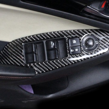 4 шт. крышка панели кнопки подъема окна из углеродного волокна